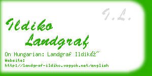 ildiko landgraf business card